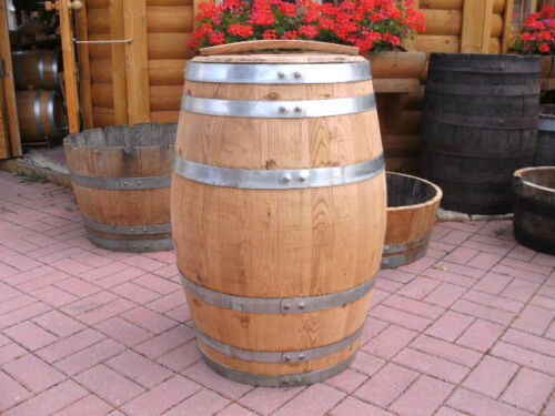 60Liter neues Kastanienholzfass Holzfass-H.63cm D.53cm Wasserfass Dekofass Fass - Bild 7 von 9