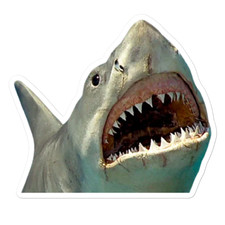 Jaws Shark Vinyl Sticker Decal Halloween Fish
