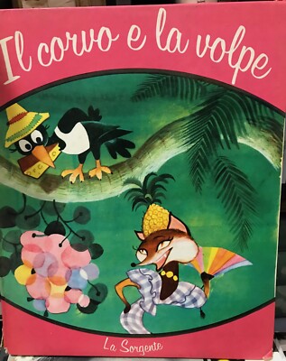 DER RABE UND DER FUCHS 50er Jahre Bilderbuch Die Quelle