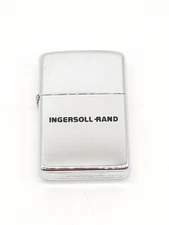 VTG RARE 1981 ZIPPO LIGHTER HIGH POLISH ADVERTISING COMPANY INGERSOLL RAND LOGO
