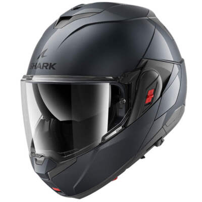 SHARK OXO Motorrad Motorbike LEER A05 matt schwarz