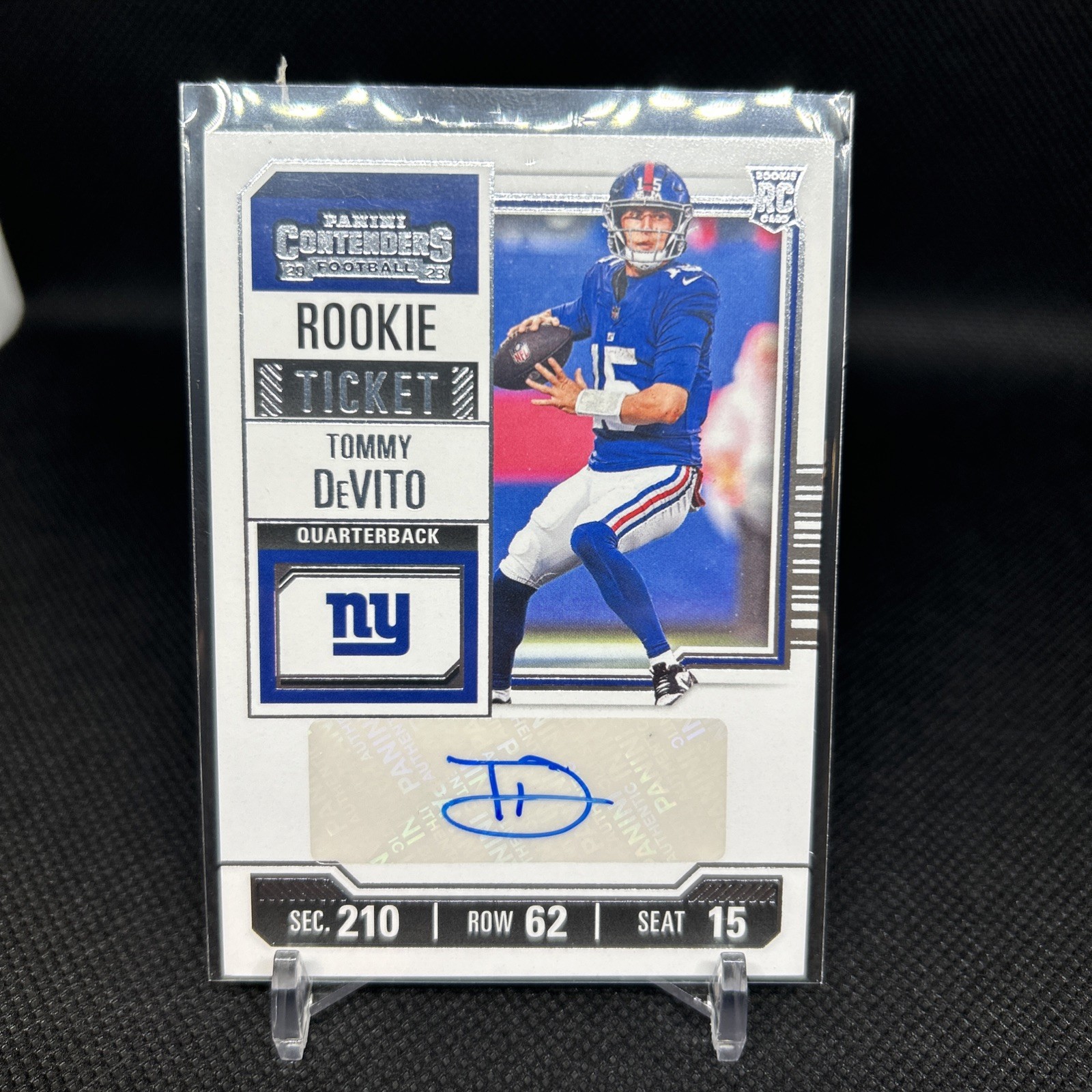 2023 Contenders Football Tommy DeVito Rookie Ticket Auto Card #221