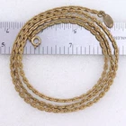 30" Vintage SIGNED MIRIAM HASKELL Gold or Brass Tone Chain Necklace