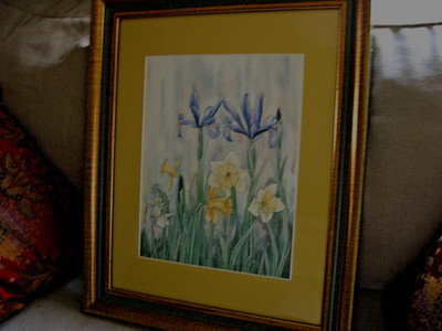 Mixed Floral by Carmel Foret - Watercolor - Signed Framed Print