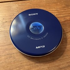Vintage Sony Walkman D-NE005 Blue Portable MP3/CD Player Tested Working