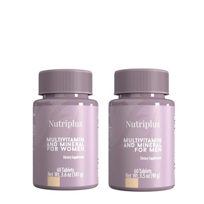 FARMASI NUTRIPLUS MULTI VITAMINS FOR HIM & HER SET 60 TABLETS EACH GENUINE NEW!!