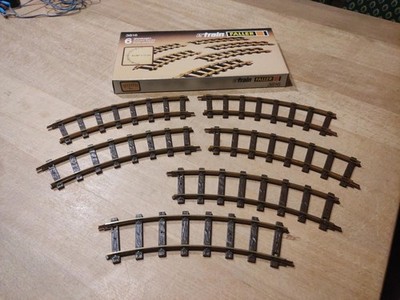 FALLER  E-Train/Spur 0 - 6 x gebogenes Gleis  30° / R1 - Nr. 3816 in OVP 