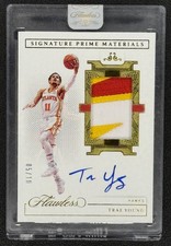 Trae Young 2020-21 Flawless Signature Prime Materials Patch Auto Gold /10 SEALED