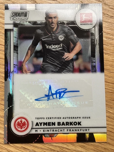 2021-22 Stadium Club Chrome Bundesliga Ball Artists Auto 50/70 Aymen Barkok