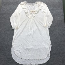Vintage Christian Dior Gown Womens Medium White Lace Ruffle Chemise Lingerie