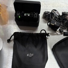 DJI Mic Wireless Clip-On Microphone Kit w/ Charging Case, Windscreen