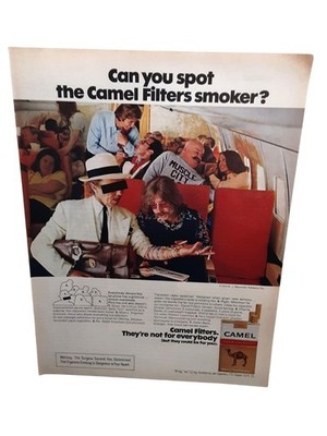 1974 Camel Filters Cigarettes Vintage Print Ad Retro Tobacco Advertising