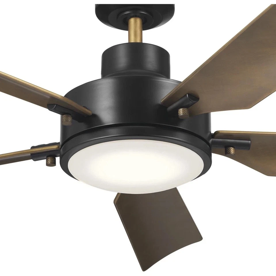 Kichler Lighting 330057SBK Guardian Indoor Ceiling Fan Satin Black - Image 4 of 4
