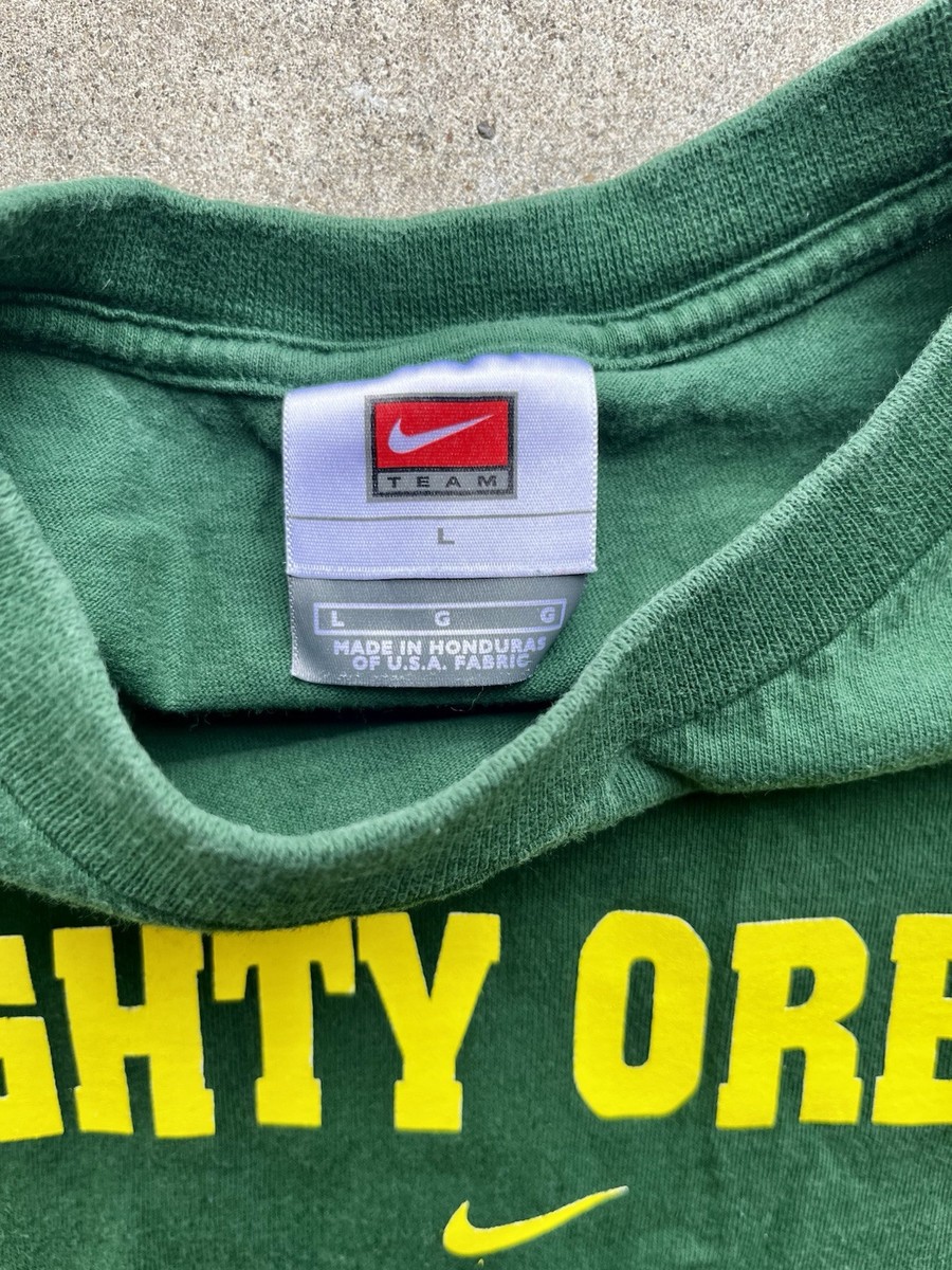 Green University of Oregon Nike T-Shirt “Mighty Oregon” Size