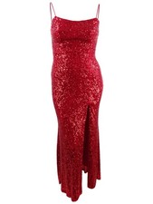 Xscape Women's Sequinned Gown (12, Red) 191837209077