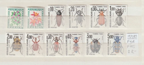 France Lot of Postage Stamps from 1971-1983 MNH Complete