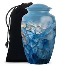 Abstract Large Urn For Adult Ashes Mother Funeral Urns For Father Ashes 10 Inch