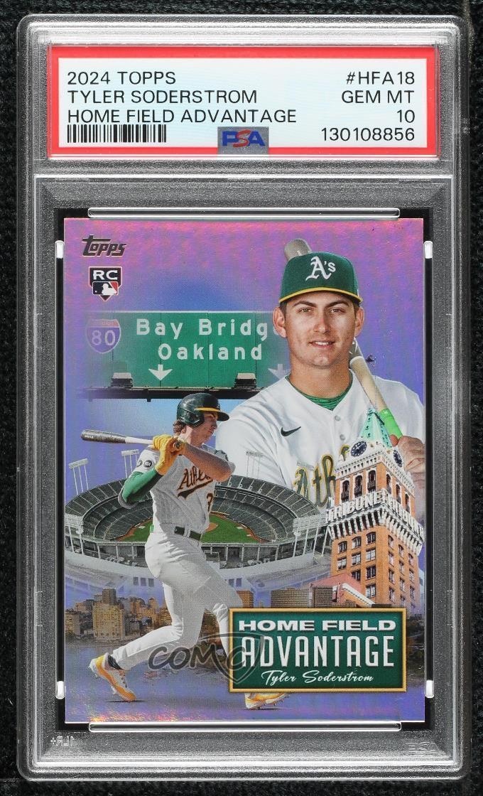 2024 Topps Series 2 Home Field Advantage Tyler Soderstrom PSA 10 GEM MT 1g9n