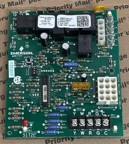 Emerson 50M56-495-03 TRANE Furnace Control Board D345780P01 CNT07541 🔥Checked