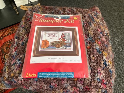 FUSSBALL SAMPLER GEZÄHLT SAMPLER SET 28 x 35,5 cm PENELOPE ANKER Nr. PSC15