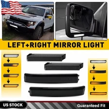 4X LED Side Mirror Light Turn Signal Lamp Reflector Kit For Ford F-150 2009-2014