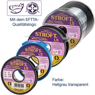 STROFT LS monofile Angelschnur Dehnungsarm stärkstes Monofil  Made in Germany