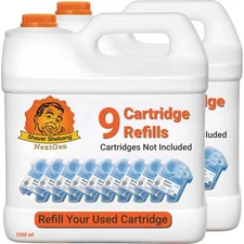 Braun Clean & Renew 18 cartridges refills from 2 bottles of Shaver Shebang Ultra