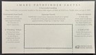 Mars Pathfinder Sojourner Souvenir Sheet #3178 — photo 2