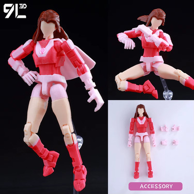Invincible 3D Printed Action Figure Multi-Jointed Superhero Robot Toy Dummy 13 T