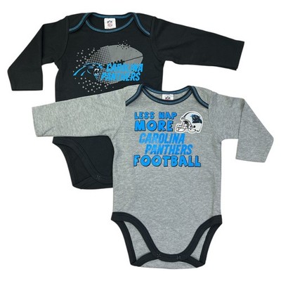 Carolina Panthers Infant 2-Pack Long Sleeve Bodysuits