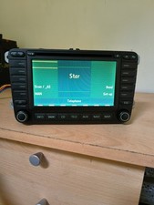 SKODA / VW/ GOLF MK5 PASSAT TOURAN SAT NAV CAR RADIO STEREO With CODE