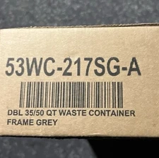 New Rev-A-Shelf 53WC-217SG-A Double 35/50 Quart Under Mount Waste Container Kit