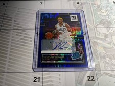 2022-23 Donruss Rated Choice Blue #247 Kendall Brown Auto /49 Auto Rookie RC