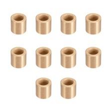10pcs 6mm x 10mm x 10mm Self-Lubricating Bearing Sleeve Sintered Bronze Bushings