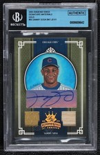 2005 Donruss Diamond Kings Gold Materials Signatures 1/1 Sammy Sosa Auto 00em