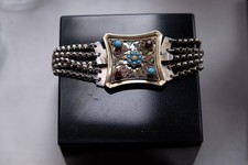 Kropfkette antik Tracht Steine Silber? vintage Design Biedermeier Hals Kette