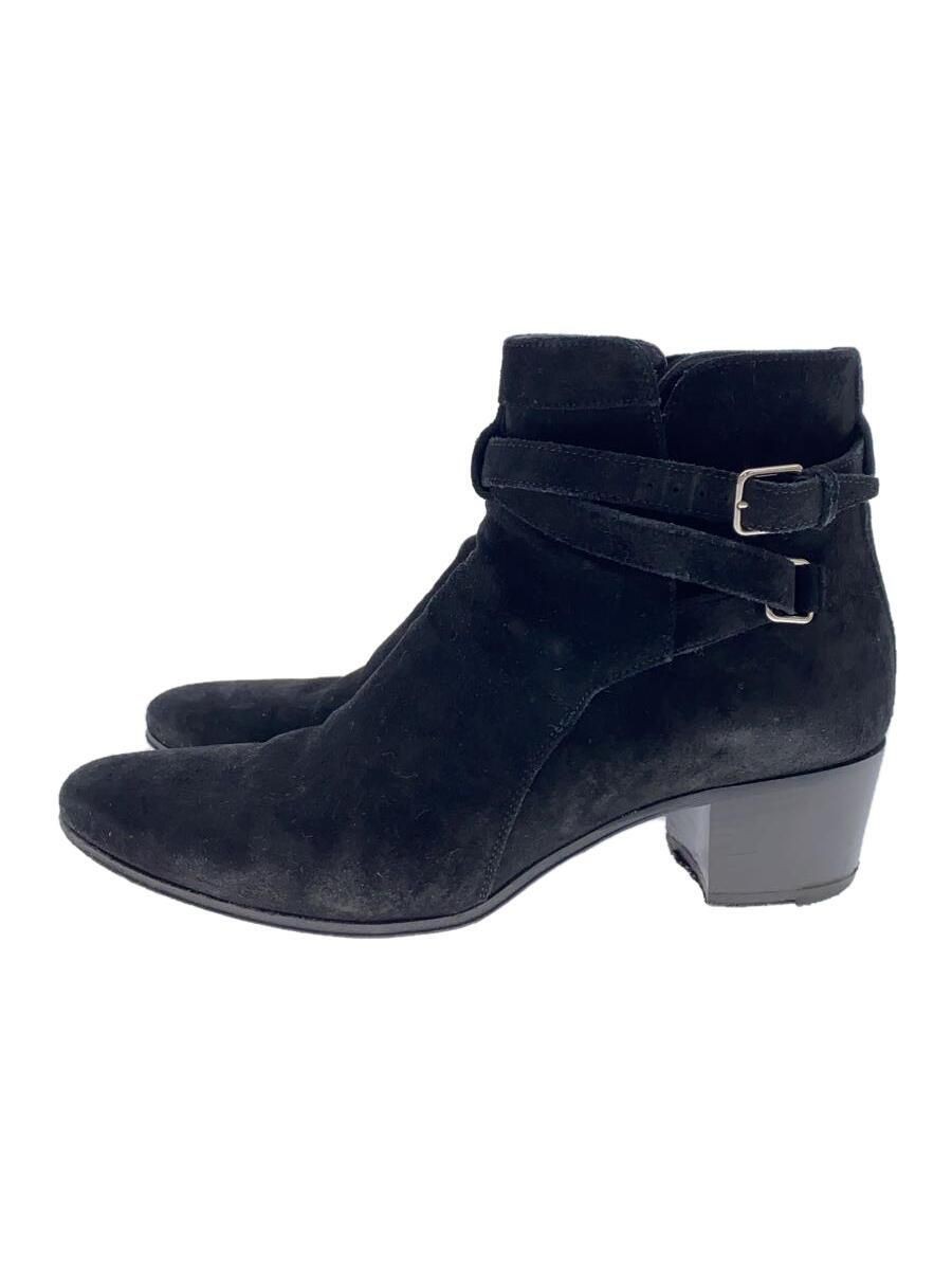 SAINT LAURENT ALTRI STIVALI JOPPER 38 Nero CAMOSCIO 316237 Usati