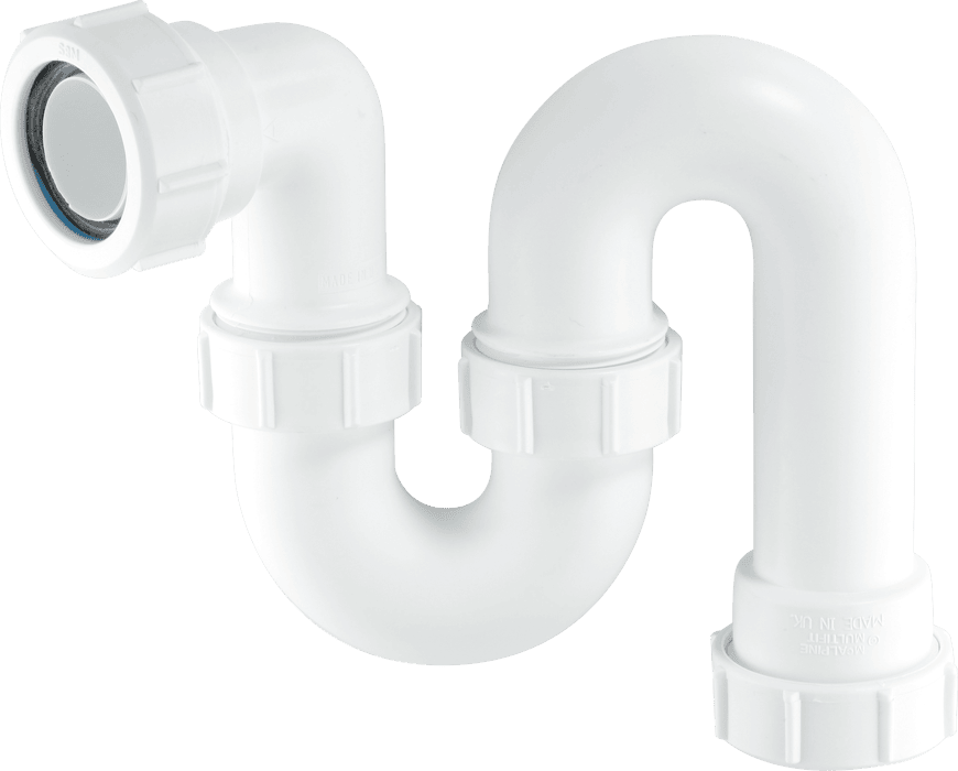 McAlpine TS10 75mm Water Seal Running Tubular Swivel S Trap with Multifit Outlet