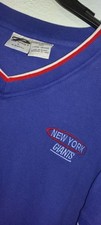 Vintage 1990's New York GIANTS Sweatshirt Blue Crewneck Mens Size L READ 