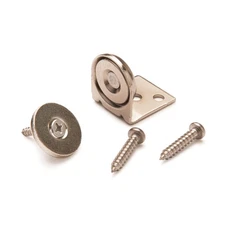 HIGHPOINT Stainless Steel Magnetic Latch with Bracket - 3/4" Diameter - 20 lbs H