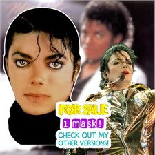 Michael Jackson King Of Pop Thriller Pullover Record Face Mask Halloween Costume
