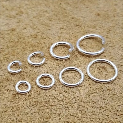 S925 Sterlingsilber offene oder geschlossene Biegeringe DIY Armband Halskette