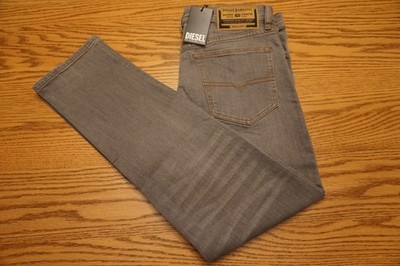 NWT MENS DIESEL JEANS Multiple Sizes Buster - RB061 Tapered Button Fly Gray $250