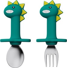 Toddler Utensils Stainl Steel Forks and Spoons Safe Children's Cutlery