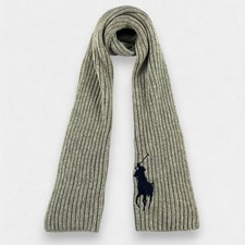Vintage Polo Ralph Lauren Scarf Muffler Wrap Scarf Wool Cashmere Unisex Scarves