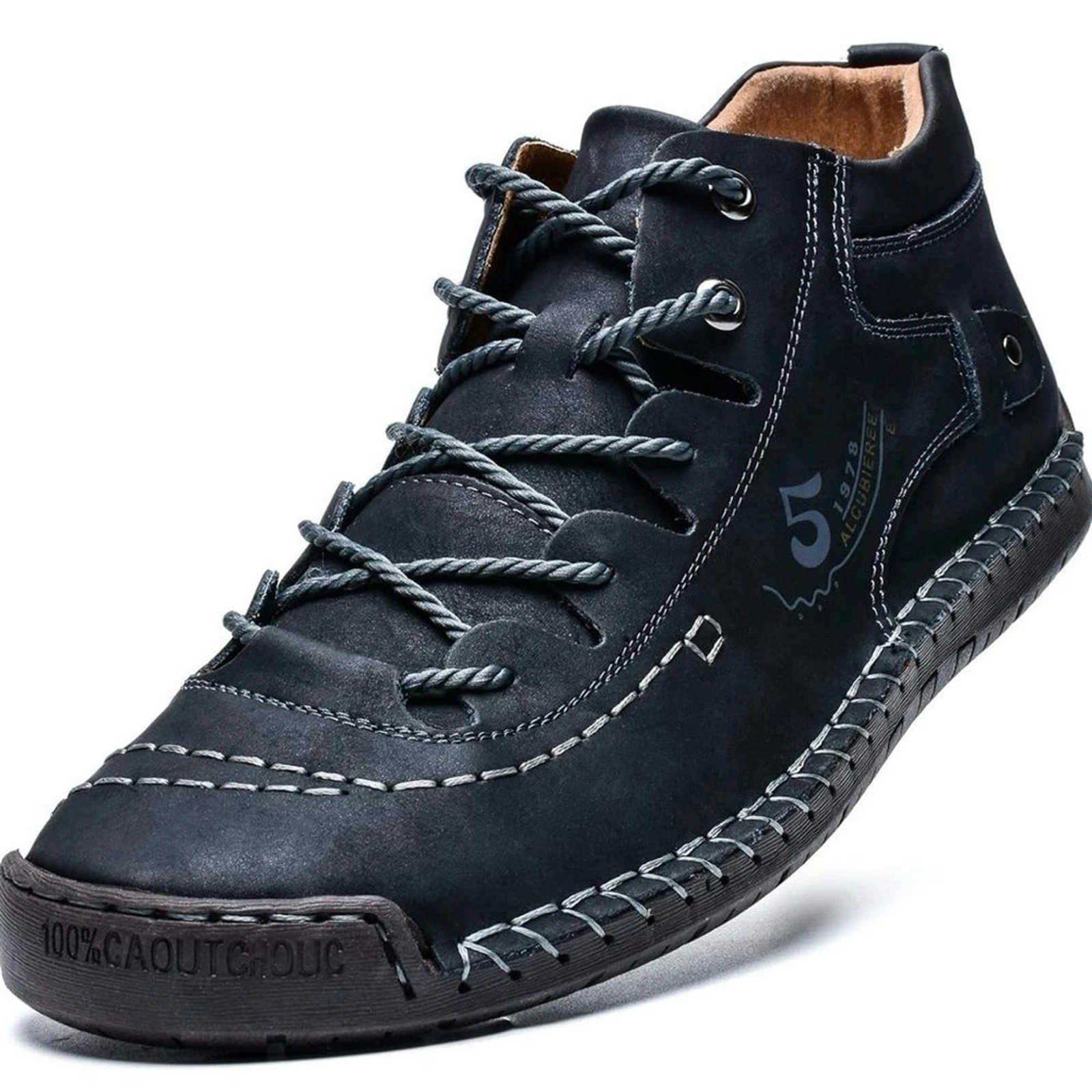 Alcubieree "5" Mens 13 US Ankle Chukka Boots Leather Hiking Sport Athleisure