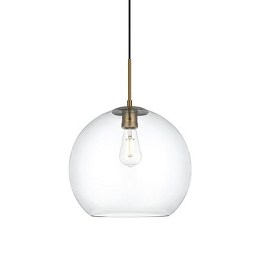 Elegant Lighting LD2216 Baxter 14''W Pendant - Gold