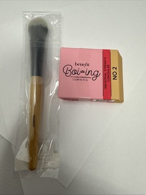 BENEFIT Boi-ing Industrial Strength Concealer No.2 Full Size + Foundation brush