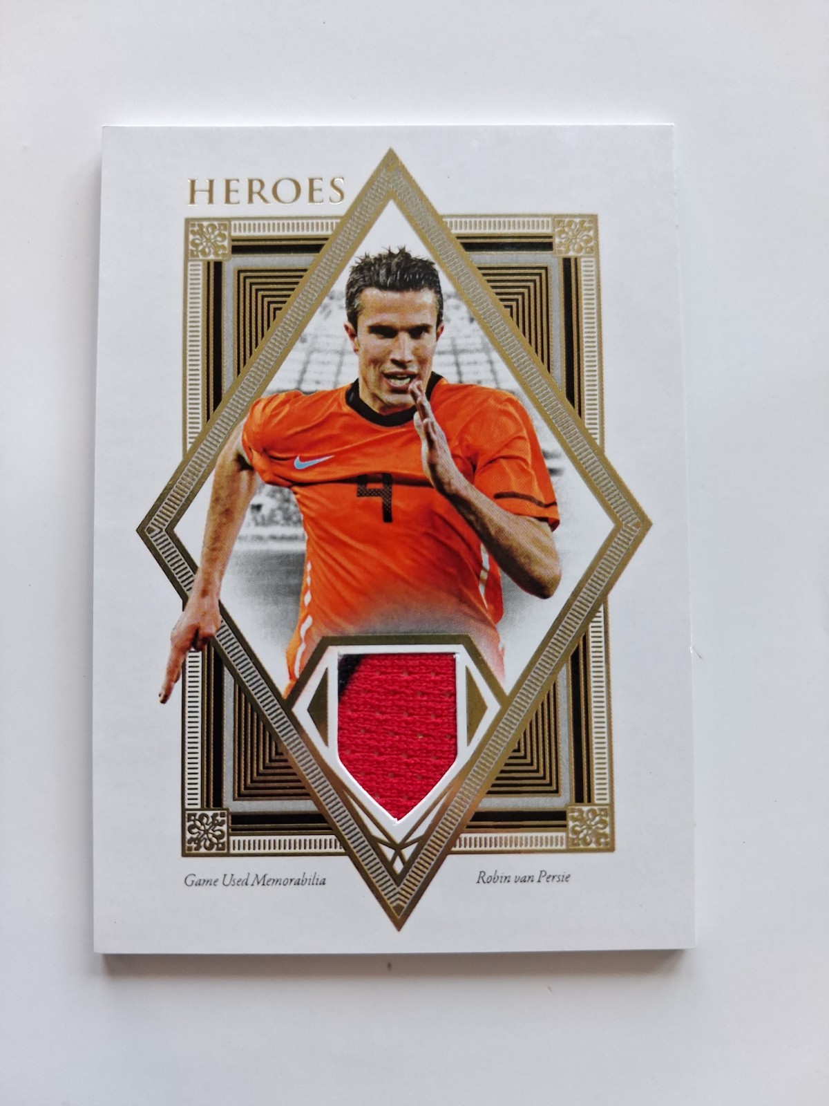 2022-23 Futera Unique Heroes Robin Van Persie Match Game Worn Jersey Patch /45 view 3