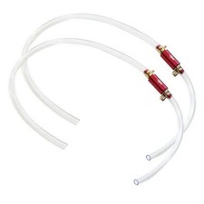 2pcs Brake Bleeder Hose with One Way Check Valve, 6mm Premium Rubber &